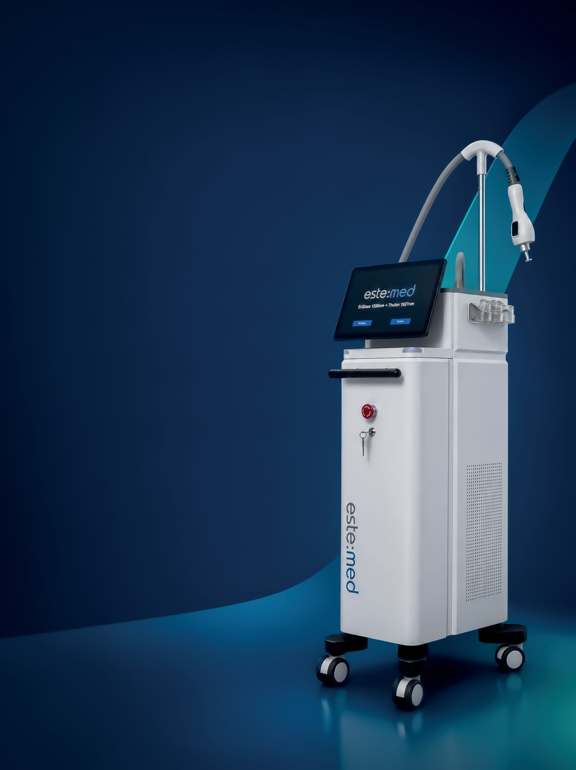 Platforma laserowa este:med — ErGlase 1550 nm + Thulon 1927 nm